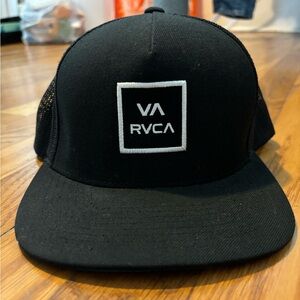 RVCA black snapback hat
